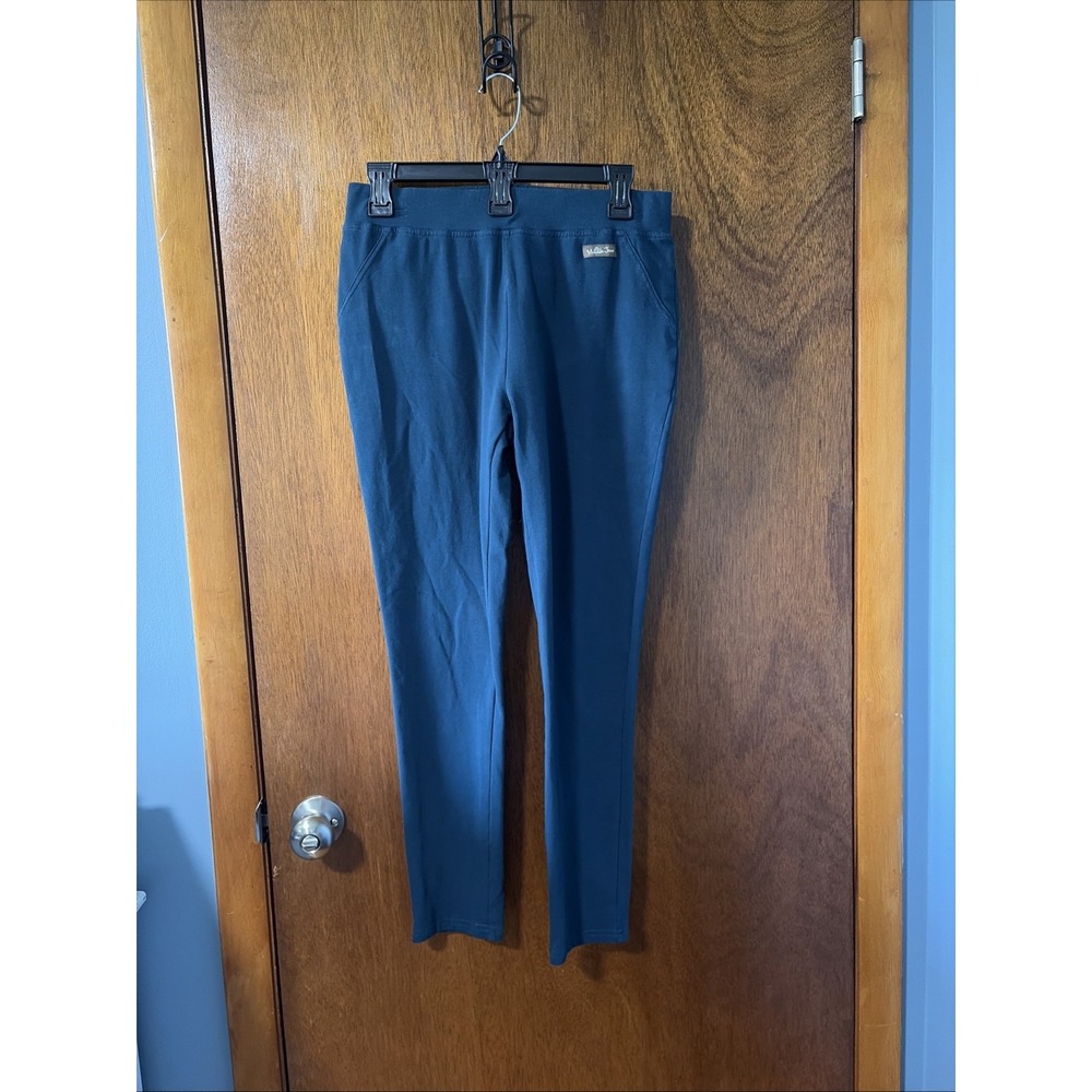 Matilda Jane Womens Teal Blue Cotton Spandex Stretch Leggings Pants Size M